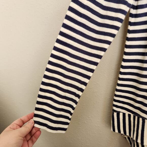 CAbi Bengal Navy & White Striped Tee Size Small Style #256 - Picture 7 of 12